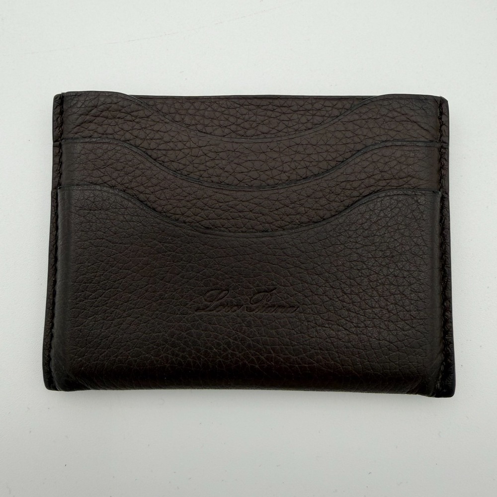 Loro Piana Card Holder Wallet Brown Luxury Designer Italy